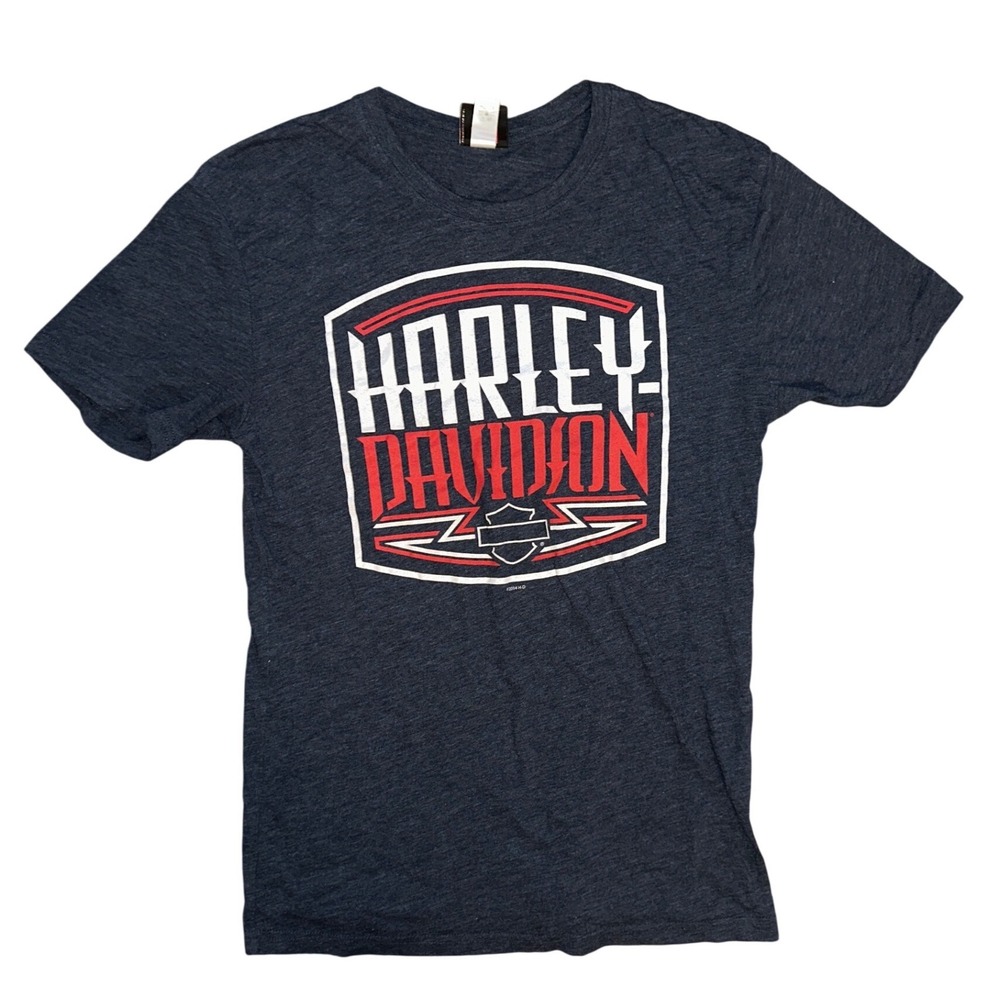 Harley Davidson Sturgis South Dakota Graphic T-Shirt Mens Medium Navy Heather